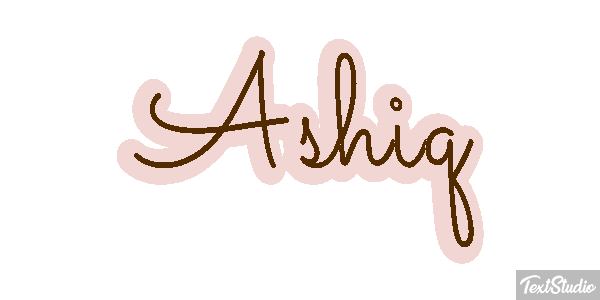 Ashiq Effetto testo