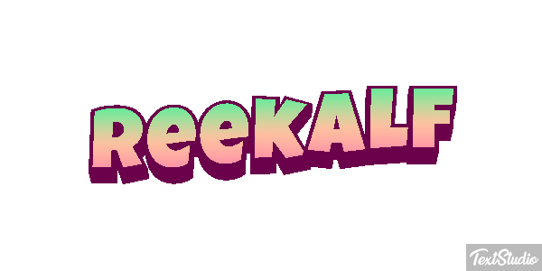 Reekalf Tekst effect