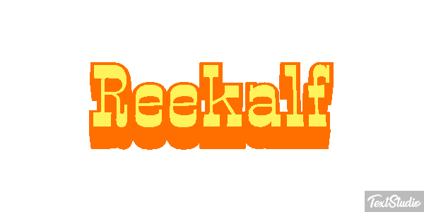 Reekalf Tekst effect