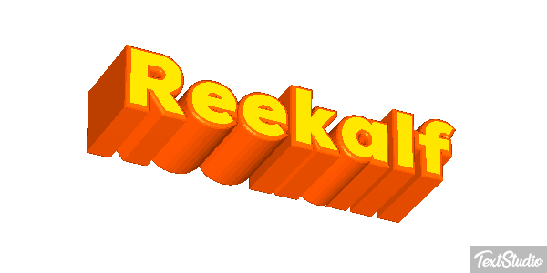 Reekalf Tekst effect