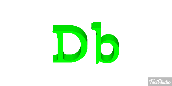 Db Tekst effect