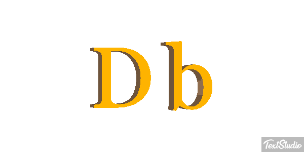 Db Tekst effect