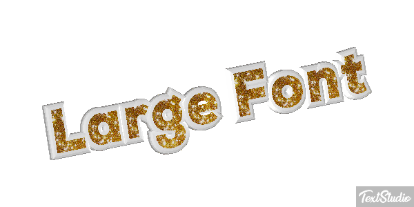 Large Font Text effect