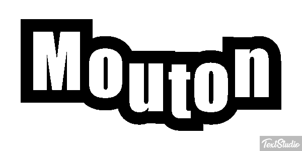 Mouton Effet de texte