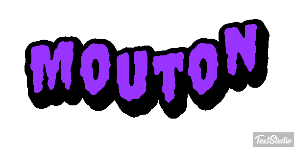 Mouton Effet de texte