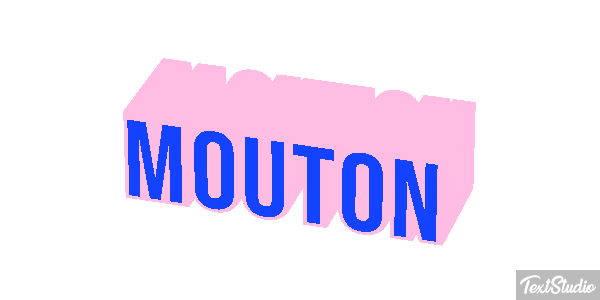 Mouton Effet de texte