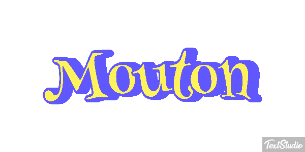 Mouton Effet de texte