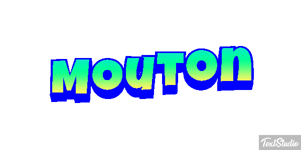 Mouton Effet de texte