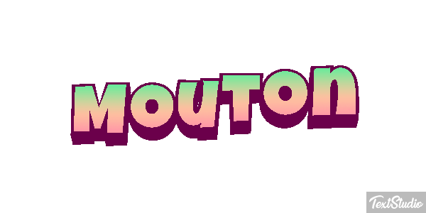 Mouton Effet de texte