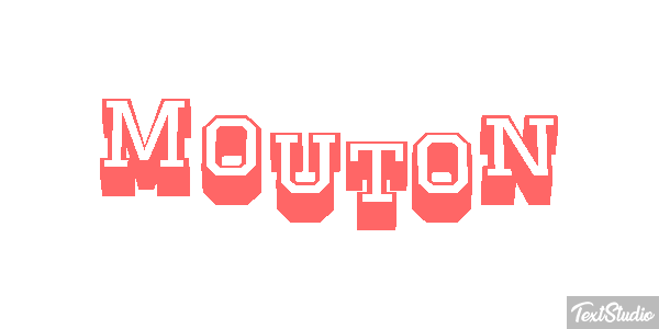 Mouton Effet de texte
