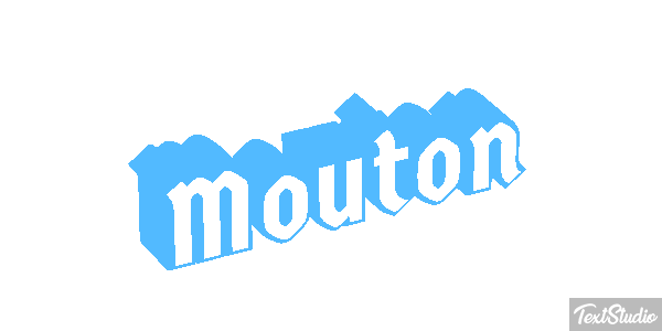 Mouton Effet de texte