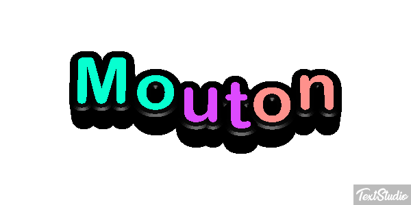 Mouton Effet de texte