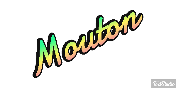 Mouton Effet de texte