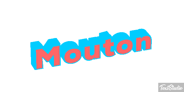 Mouton Effet de texte