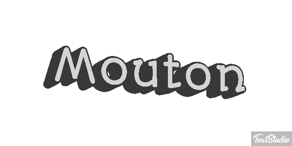 Mouton Effet de texte