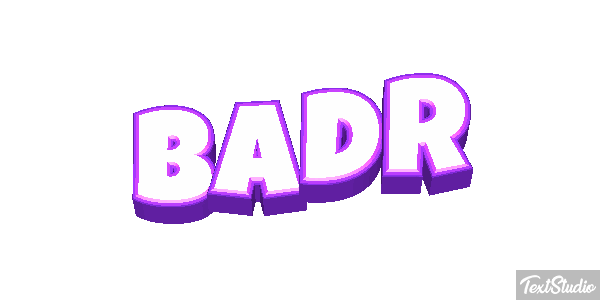 Badr Effetto testo