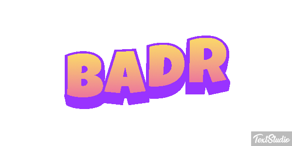 Badr Effetto testo