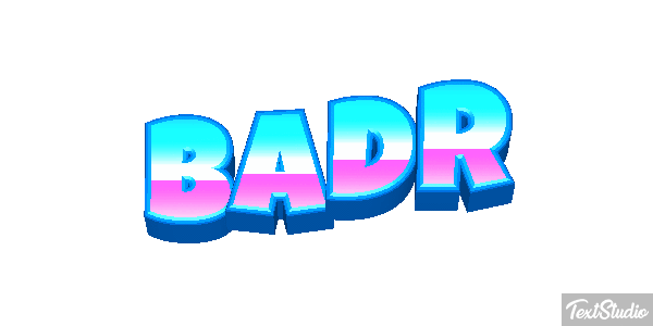 Badr Effetto testo