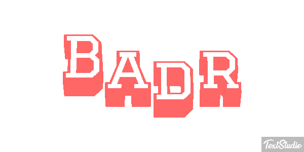 Badr Effetto testo