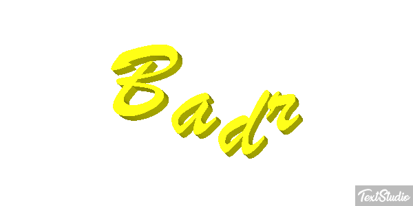Badr Effetto testo