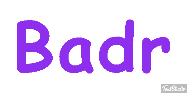 Badr Effetto testo