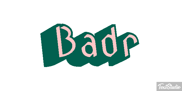 Badr Effetto testo