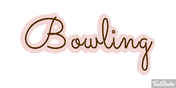 Bowling テキスト効果