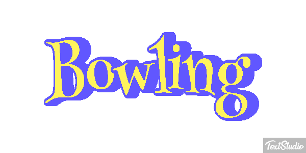 Bowling テキスト効果