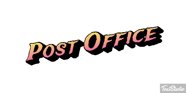 Post Office Text effect
