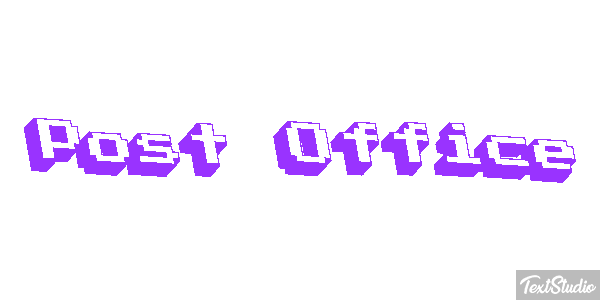 Post Office Text effect