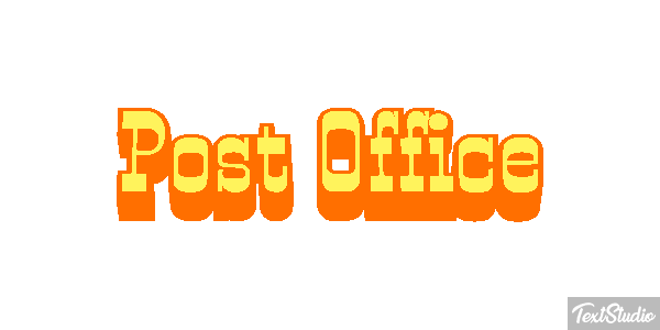 Post Office Text effect