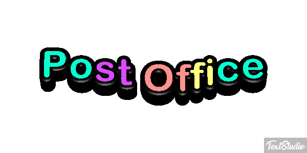 Post Office Text effect