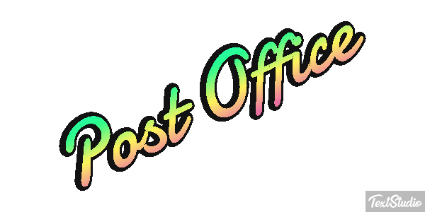 Post Office Text effect
