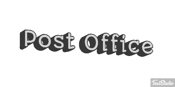 Post Office Text effect