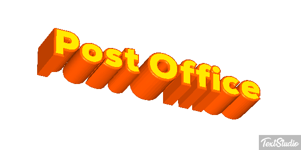 Post Office Text effect