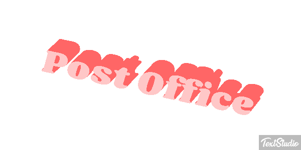 Post Office Text effect