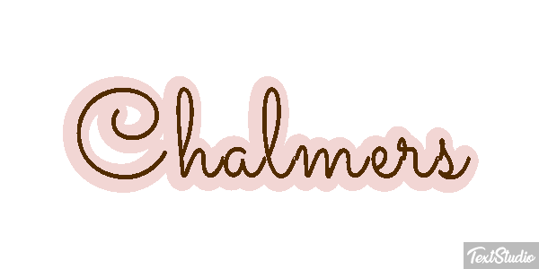 Chalmers Text effect