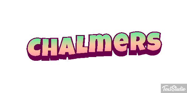 Chalmers Text effect