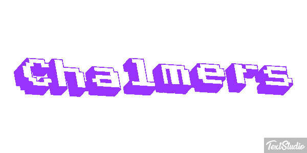 Chalmers Text effect