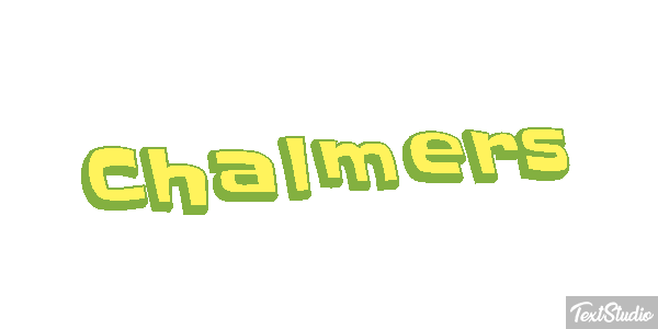 Chalmers Text effect