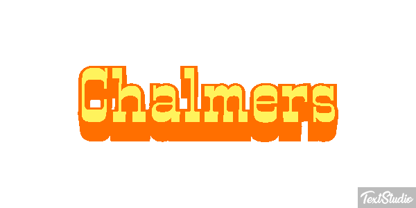 Chalmers Text effect