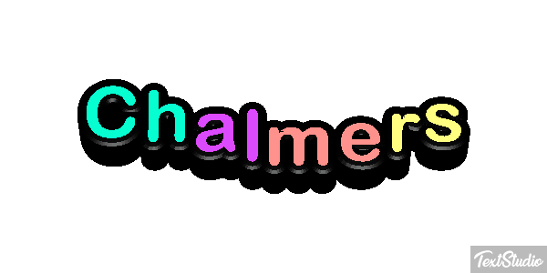 Chalmers Text effect