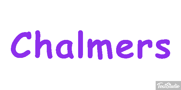 Chalmers Text effect