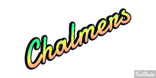 Chalmers Text effect