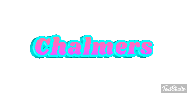 Chalmers Text effect
