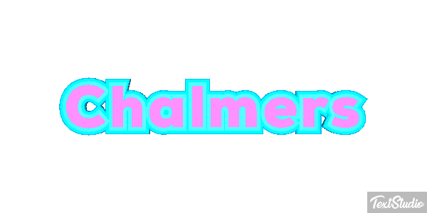 Chalmers Text effect