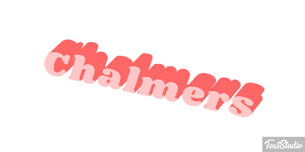 Chalmers Text effect