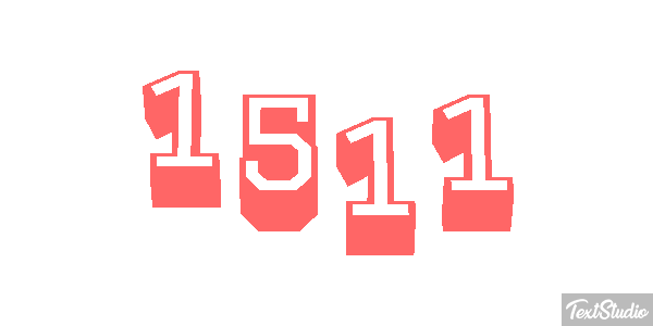 1511 Text effect