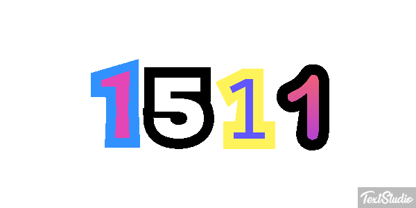 1511 Text effect