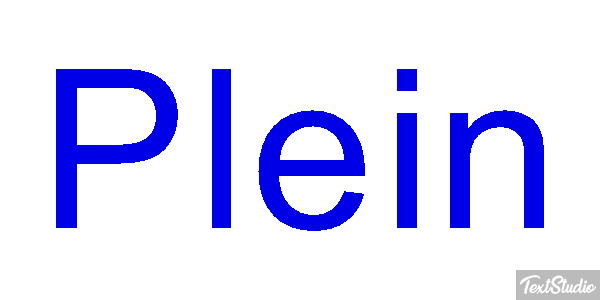 Plein Effet de texte